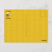 Pas d'abeilles Pas de boutons Carte postale (Dos)