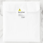 pas d'accès internet - autocollant (Sac)
