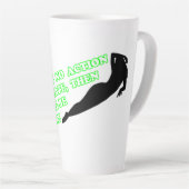 Pas d'action, pas de débat latte Mug (Angle droit)