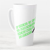 Pas d'action, pas de débat latte Mug (Angle gauche)