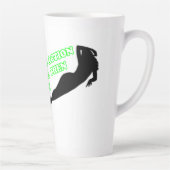 Pas d'action, pas de débat latte Mug (Droite)
