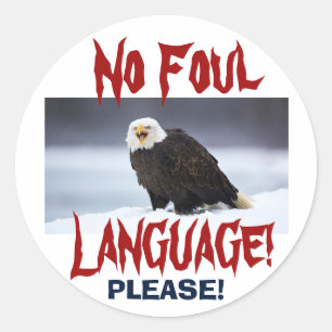 PAS D'Aigle Foul Langue ... Autocollant