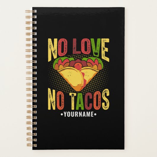 Pas d'amour pas de tacos Drôle de jeu de mots sur (Devant)