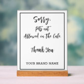 Pas d'animaux admis Personlise Café salon Affaires (Neutre)