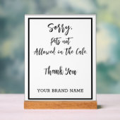 Pas d'animaux admis Personlise Café salon Affaires (Neutre)