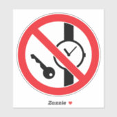 Pas D'Articles En Métal Ou De Montres Étiquette (Feuille)