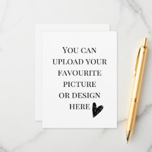 Pas de 4,25 x 5,5-inch behuizingskaart aan - portr informatiekaartje