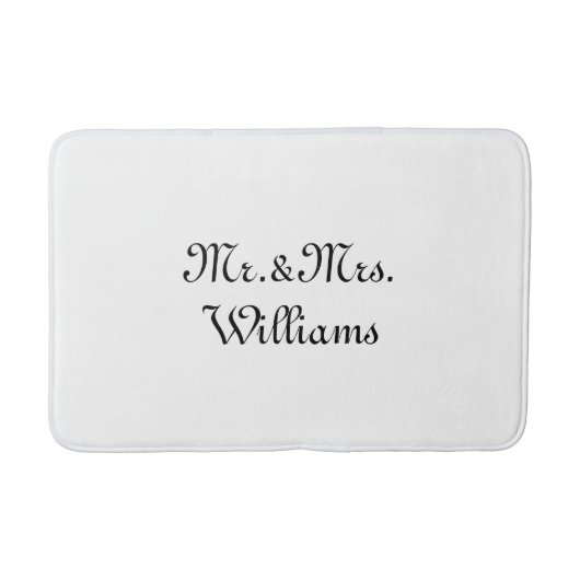 Pas de achternaam van Couple aan, Mr. en mevrouw Badmat (Voorkant)