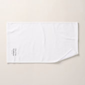 Pas de achternaam van het paar, jaar, aantal wit a bad handdoek (Handdoek)