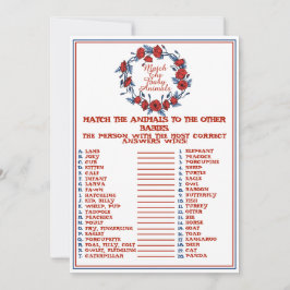 Pas De Baby Dieren Bij Poppy Bloemen Baby Shower Kaart