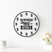 Pas de boisson jusqu'après 17h - Horloge drôle (Maison)