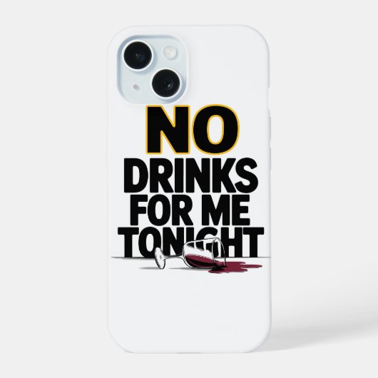 PAS DE BOISSONS POUR MOI CE SOIR (Verso)