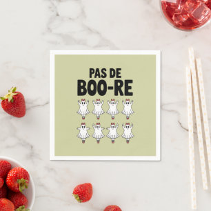 Pas de Boo-re Ballerina Ghost Halloween Spooky Servet