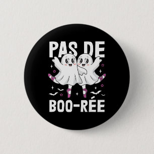 Pas De Boo-rée Ballet Dancing Ghost Ballerina Hall Ronde Button 5,7 Cm