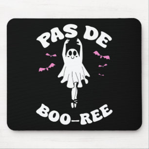 Pas de Boo-rée Funny Ballet Ghosts Halloween Dans Muismat