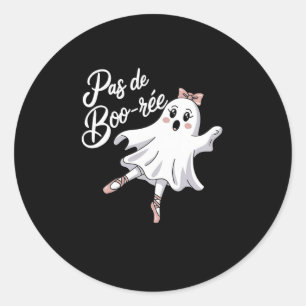 Pas de Boo-rée Funny Ballet Ghosts Halloween Dans Ronde Sticker