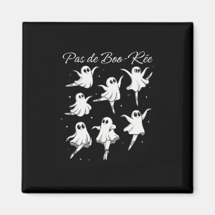 Pas De Boo-rée Funny Ghost Ballet Dans Halloween Magneet