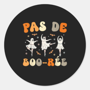 Pas De Boo-rée Ghost Ballet Dancer Halloween Dance Ronde Sticker