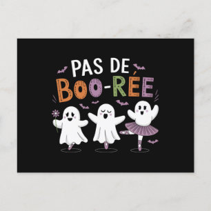 Pas de BOO-ree Ghost Ballet Dansleraar Briefkaart