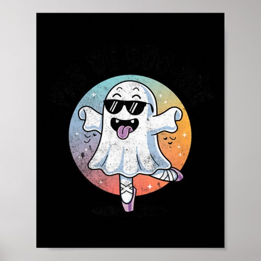 Pas de Boo Ree Grappig Ghost Dance Ballet Hallowee Poster (Voorkant)
