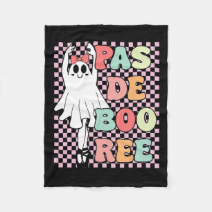 Pas De Boo-ree Grappig Retro Stijl 70s 80s H Fleece Deken