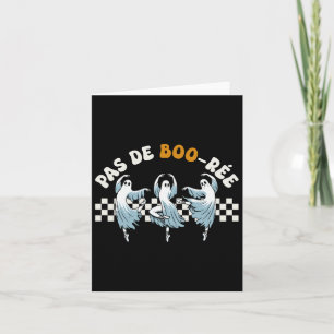 Pas De Boo-rée Spooky Halloween Ghost Ballet Dans Kaart