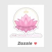 Pas de boue Pas de lotus Sticker Flower (Feuille)