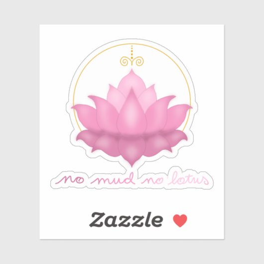 Pas de boue Pas de lotus Sticker Flower (Feuille)