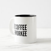 Pas de café ni de café de travail Mug (Devant gauche)