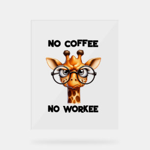 Pas de café pas de travail drôle dire Non Café