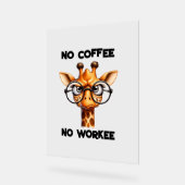 Pas de café pas de travail drôle dire Non Café (Angle)