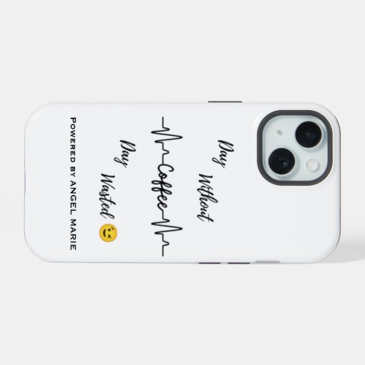 "Pas de café, pas de vie" iPhone / coque ipad (Verso Horizontal)