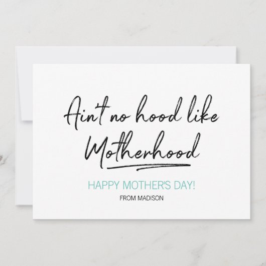 Pas de carte de fête des mères de maternité (Devant)