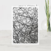 pas de carte de message avec tangles fil barbelé i (Devant)