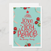 Pas de carte de Noël photo (Devant / Derrière)