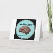 Pas de carte de voeux Brainer (Dos)