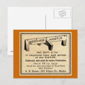 Pas de carte postale de pont pourboire (Devant / Derrière)