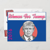 Pas de carte postale de vote Trump NO (Devant / Derrière)