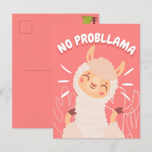 Pas de carte postale ProbLlama (Devant / Derrière)