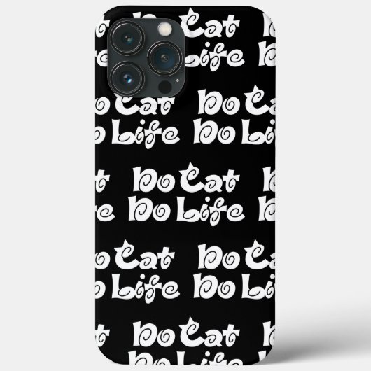 Pas de chat Pas de Coque de vie coque iphone (Verso)