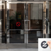 Pas de clin d'oeil de panneau fumeur avec bordure (Porte de bureau)