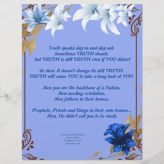 Pas de clin d'oeil Pas d'écriture de gloire Papier (Devant)