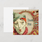 Pas de clown Merci d'anniversaire (Devant / Derrière)