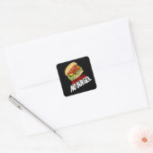 Pas de commande No Burger Carré Sticker (Enveloppe)