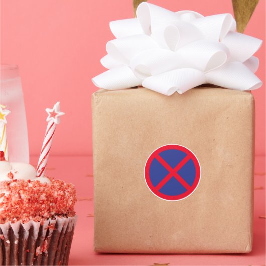 Pas de debout ou de stationnement Stickers Classic (Fête)