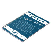 Pas de Défi de dépense Livre bleu & blanc initial (Côté gauche)