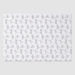 Pas de Doodle Ballerina Ballet Dancer Overweging Tissuepapier