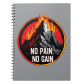 Pas de douleur, pas de gain Cahier à spirale Monta (Devant)