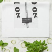 Pas de douleur Pas de gain Serviette de gym - Blan (Plié)