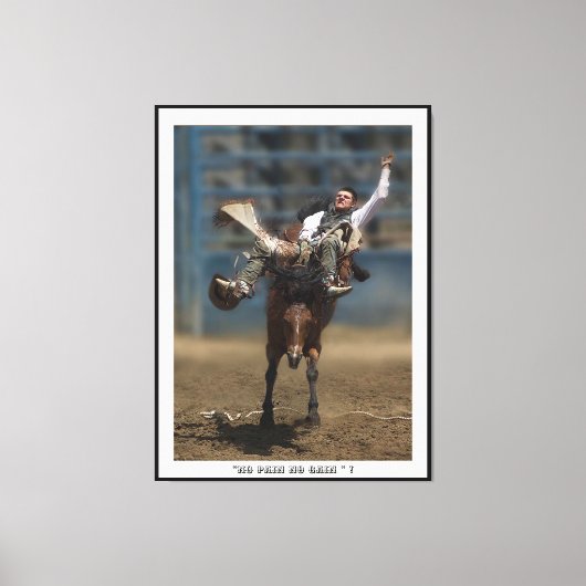 " PAS DE DOULEUR - PAS DE GAIN " ! Toile tendue (Recto)